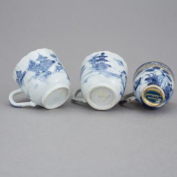 PARTI PORSLIN, 15 delar, kompaniporslin, Kina, 1700-tal.