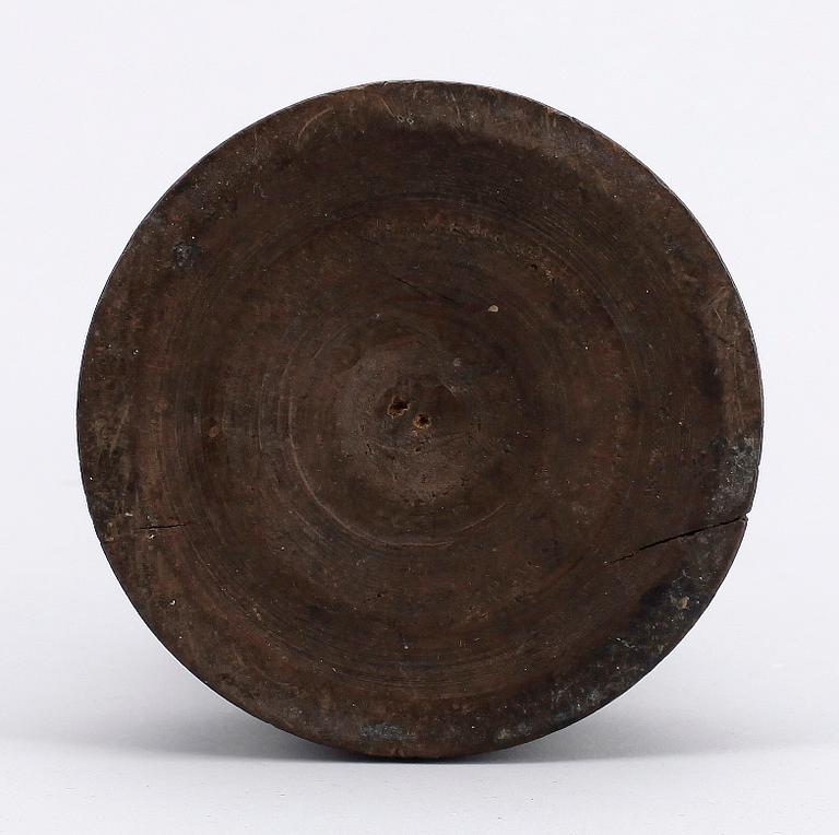LJUSSTAKE, trä, barockmodell, troligen 1700/1800-tal.