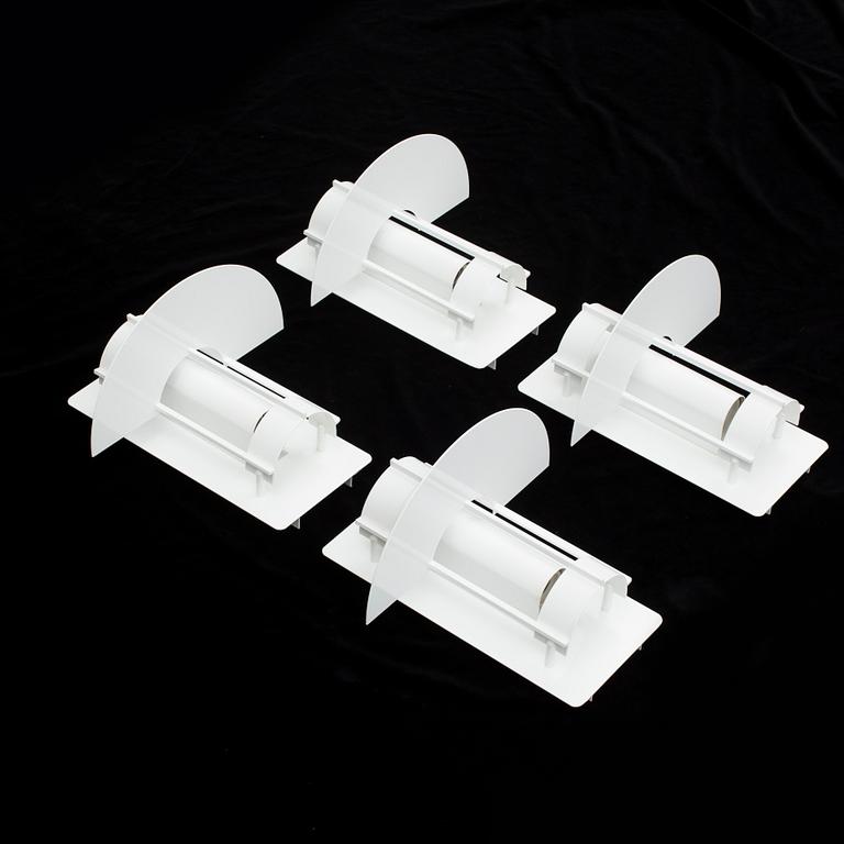 VÄGGLAMPOR 4 st. "Saturn", design Joachim Lepper för Louis Poulsen, Danmark.