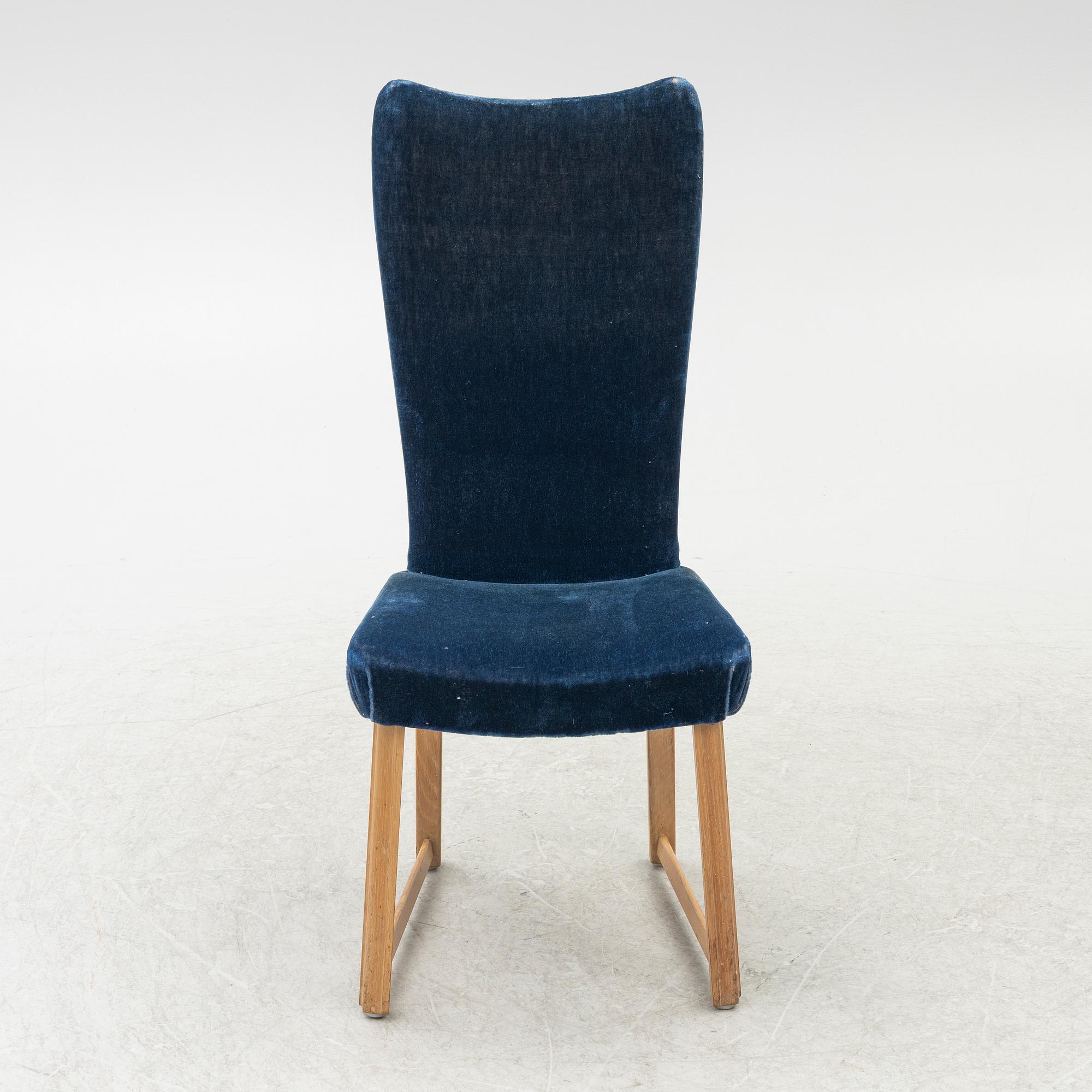 Swedish Modern, stolar, fyra stycken, 1940-tal.