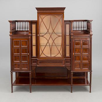 A RUSSIAN DISPLAY CABINET, english style, late 19th century.