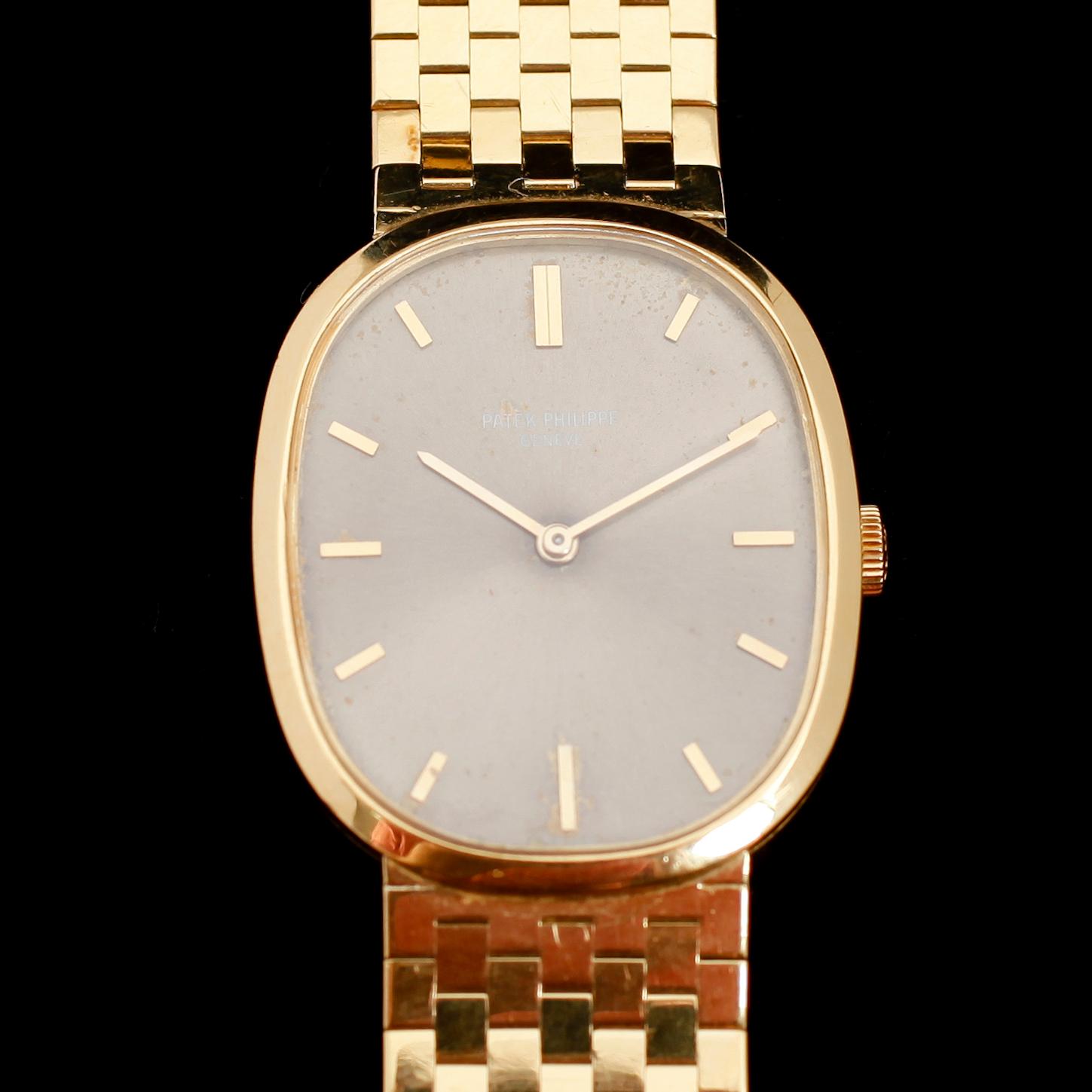 ARMBANDSUR, 18 k guld, Patek Philippe, Ellipse, Geneve. Vikt med urverk ca 64 gram.