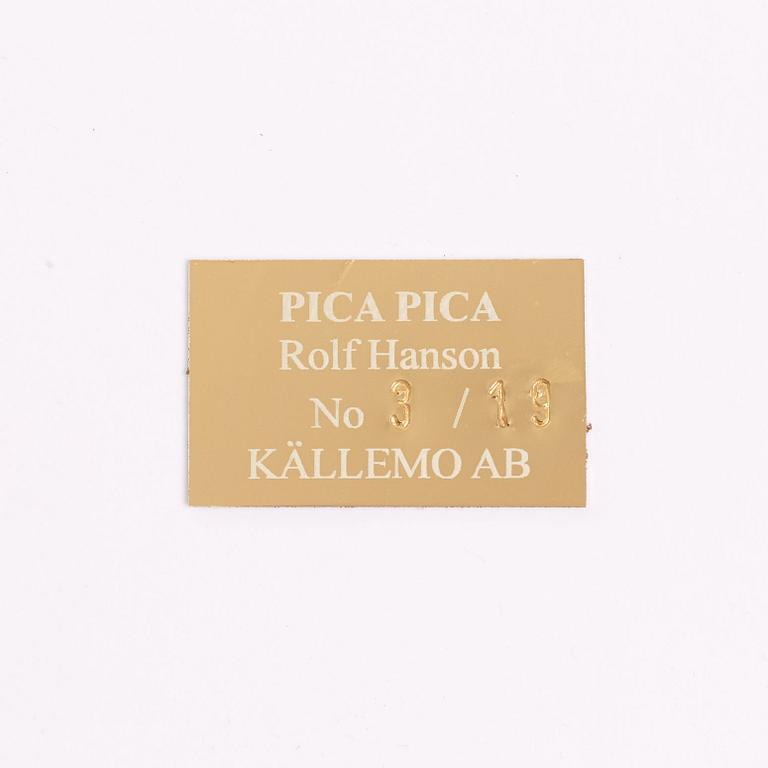 Rolf Hanson, väggskåp "Pica Pica", ed. 3/19, Källemo, efter 1998.