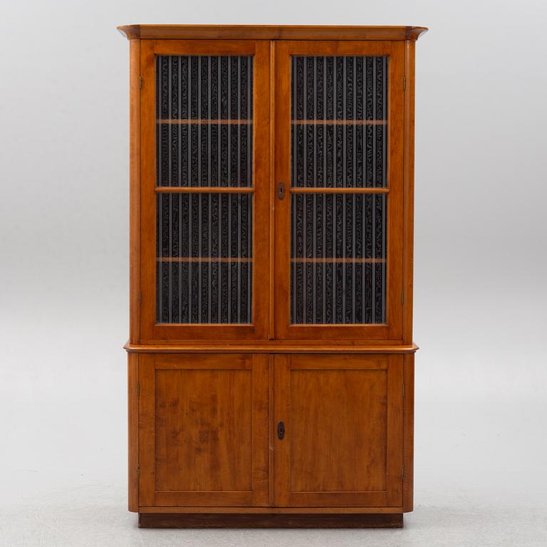 A bookcase, circa 1900.
