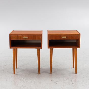 A pair of bedside tables, second half of the 20th Century.