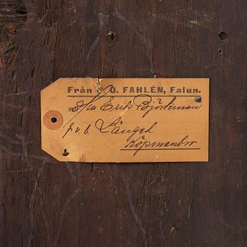 Corner cabinet, dated 1800.