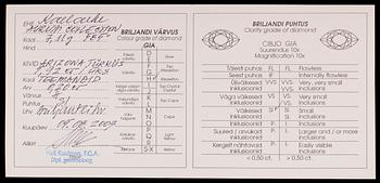 HÄNGE, 14K gult och vitt guld, briljantslipade diamanter, turkos. Vikt ca 7,1 g.