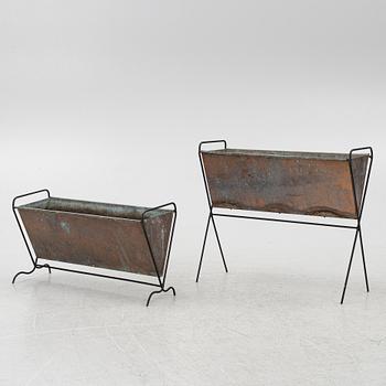 Flower boxes, 2 pcs, second half of the 20th century.