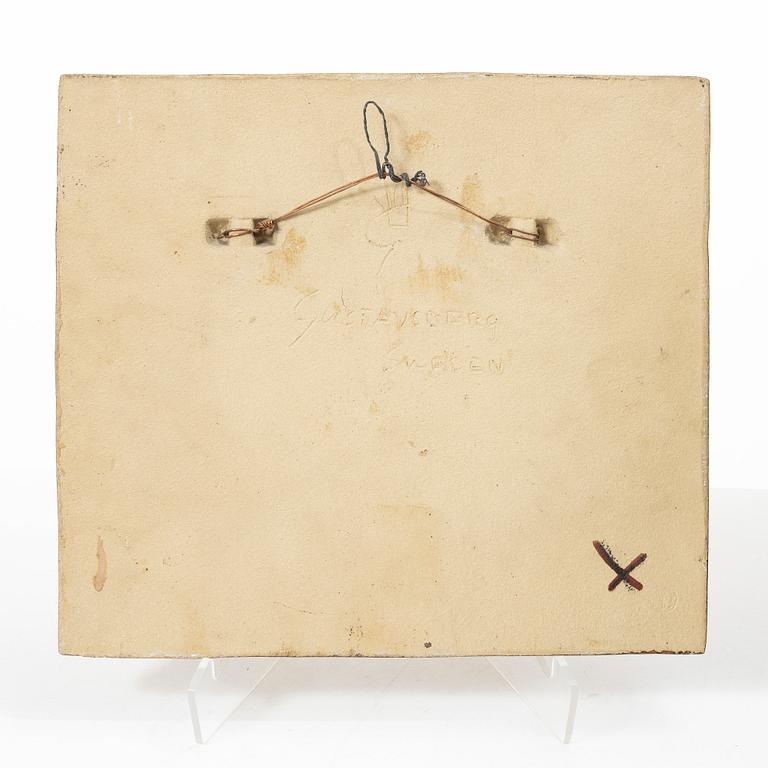 Stig Lindberg, A stoneware wall relief, Gustavsberg, 1952.
