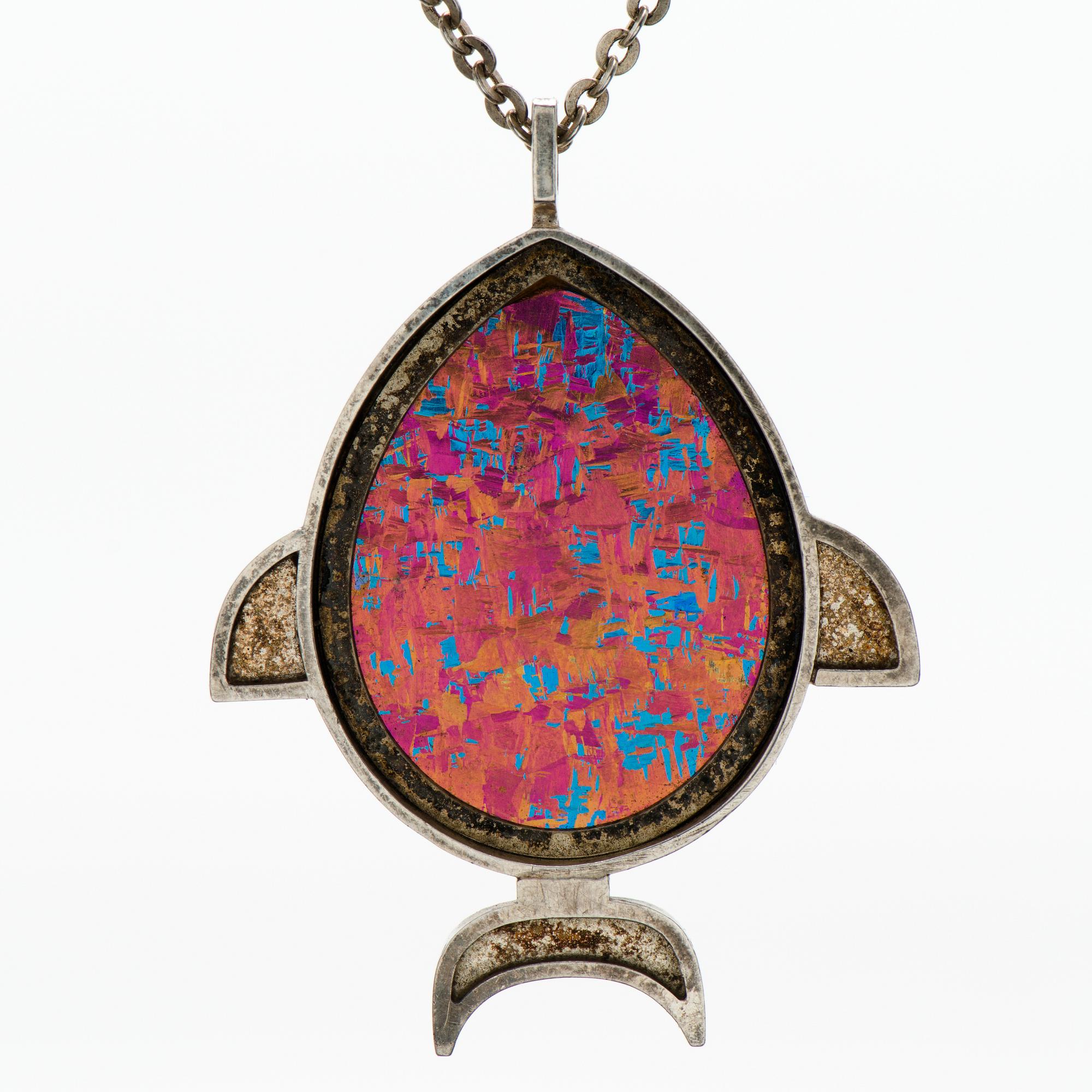 A NANNY STILL PENDANT, silver, titanium. Kultakeskus 1976.