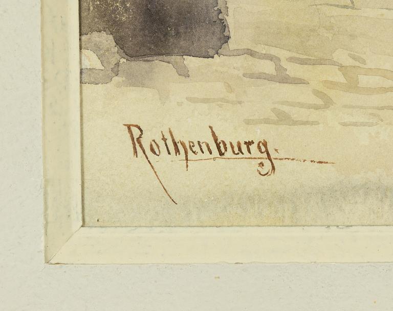 Ellen Jolin, watercolour, signed.