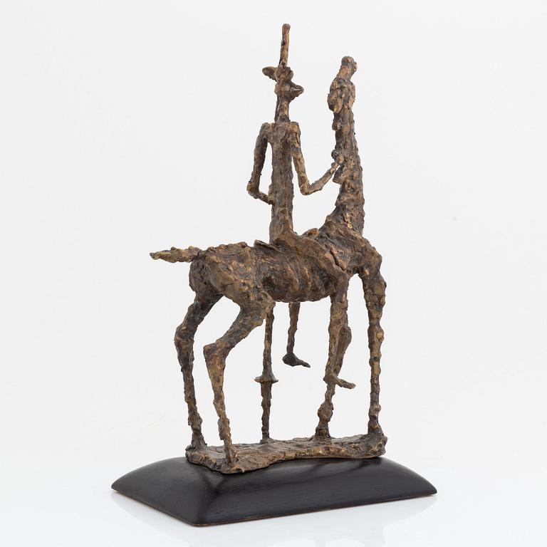 Carl-Emil Berglin, sculpture. Signed and dated. Foundry mark. Bronze, total height 48.5 cm.