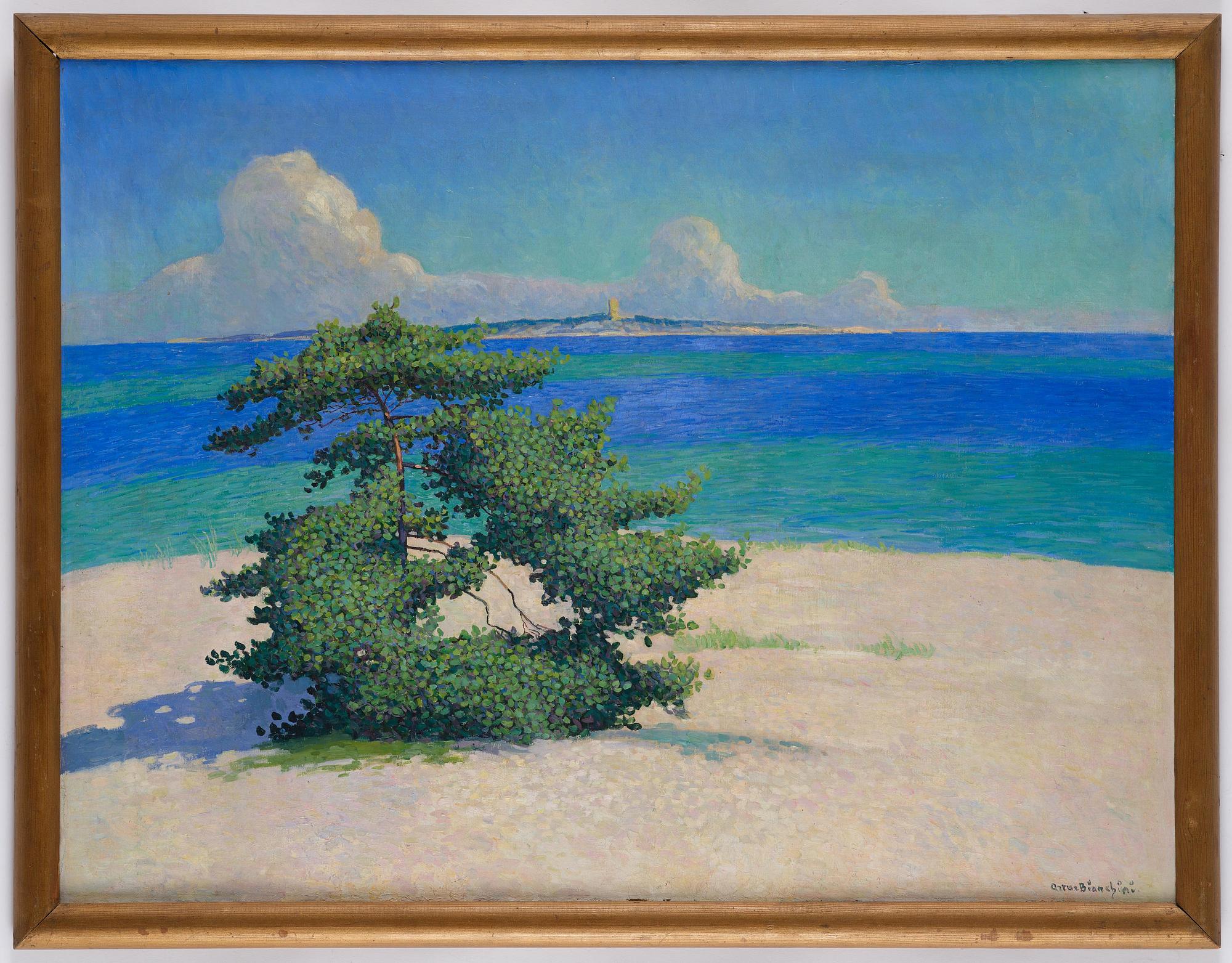Artur Bianchini, "Tallen och hafvet" (Utsikt mot Korsö från Sandhamn).