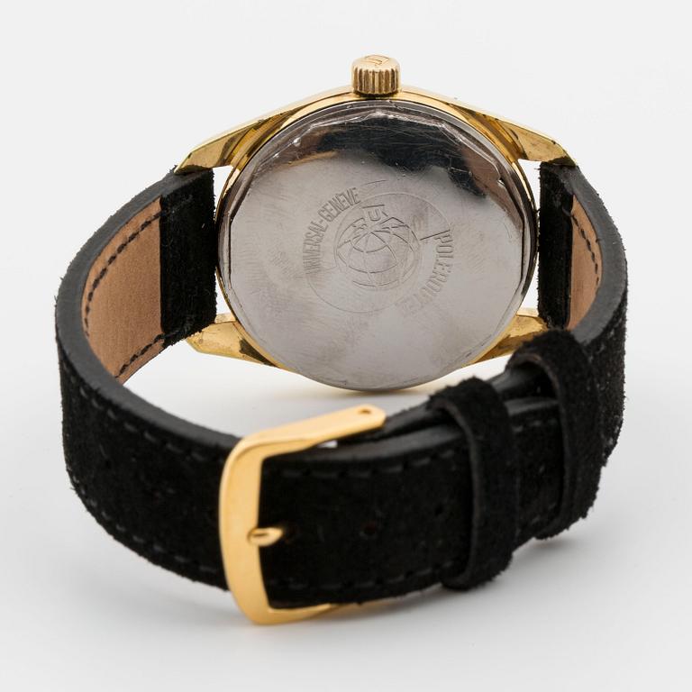 UNIVERSAL GENÈVE, Polerouter Date, wristwatch 34 mm,