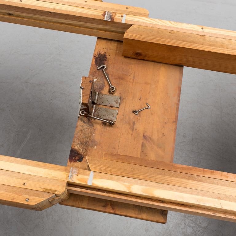 A painted Rococo style dining table, circa 1900.