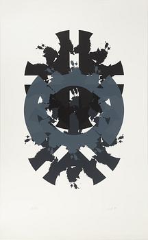 Raul Meel, färgserigrafi, 1989, signerad 3/50.