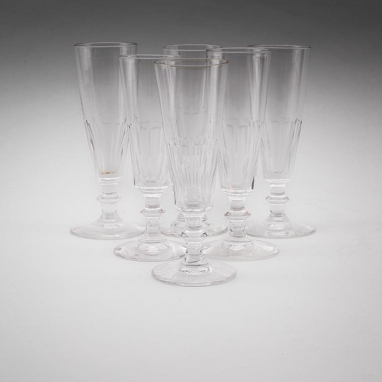 CHAMPAGNESTRUTAR, 6 st, 1800-talets andra hälft.