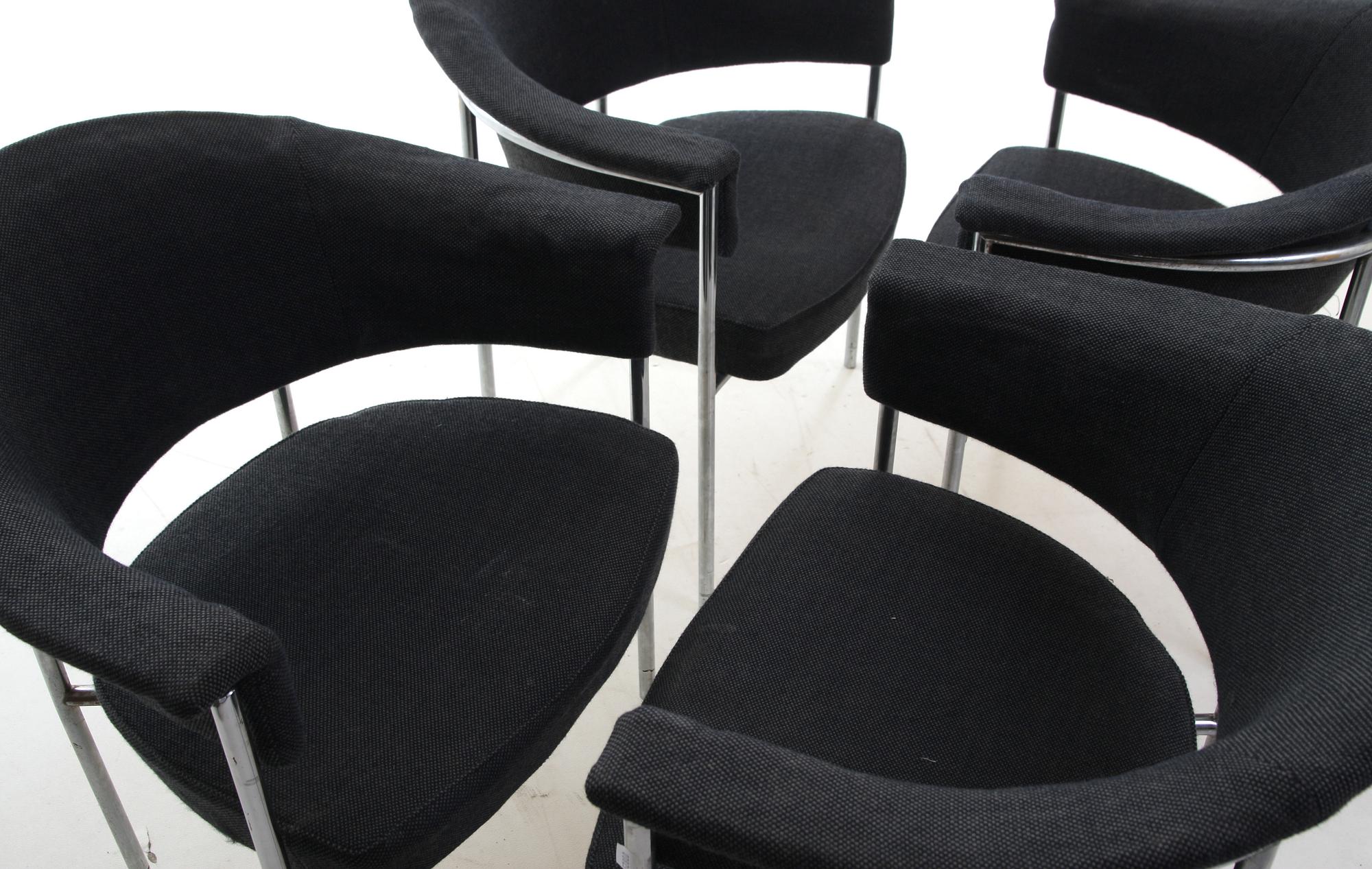 KARMSTOLAR, 4 st, 1970-tal, NK.