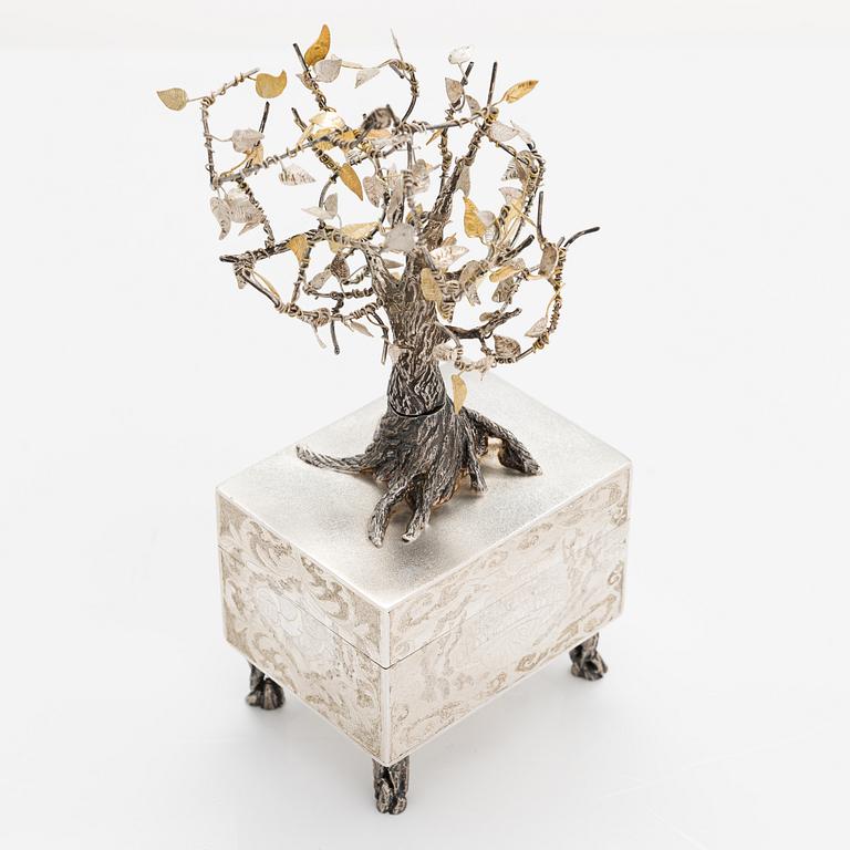 Mikko T. Pyykönen, 'Laputa', a music box in sterling silver, 2018. Unique.