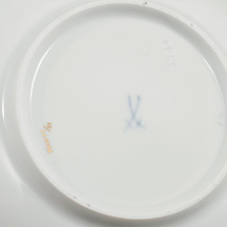 KAFFESERVIS, 12 delar, porslin, Meissen, 1900-tal.