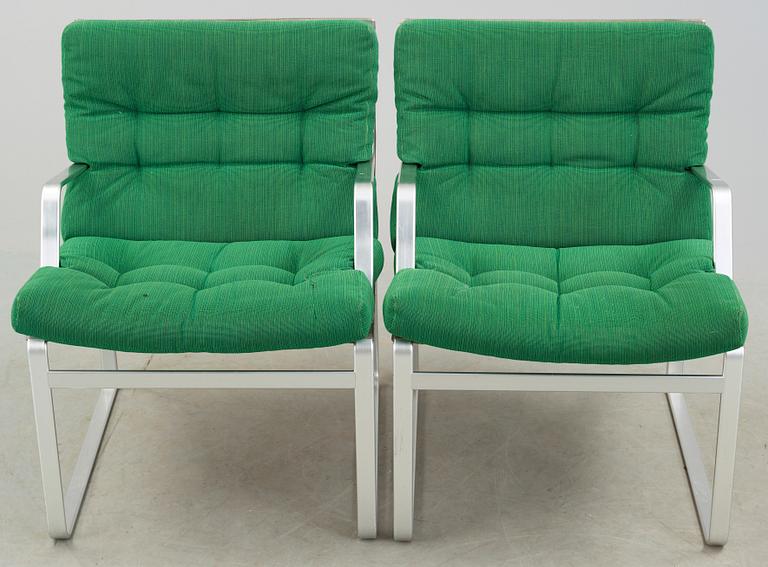 FÅTÖLJER, ett par, Bruno Mathsson, Mathsson International AB, 1970-tal.