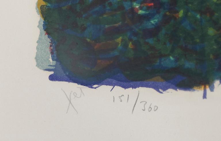 SVEN X:ET ERIXSON, färglitografi, signerad och numrerad 151/360.