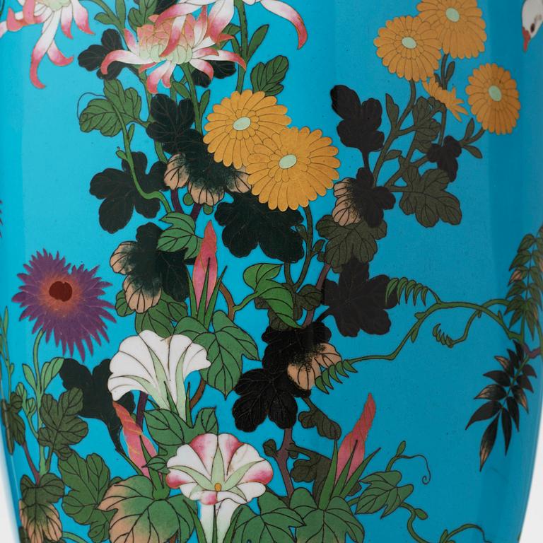 VAS, cloissonné, troligen Japan, 1800/1900-tal.