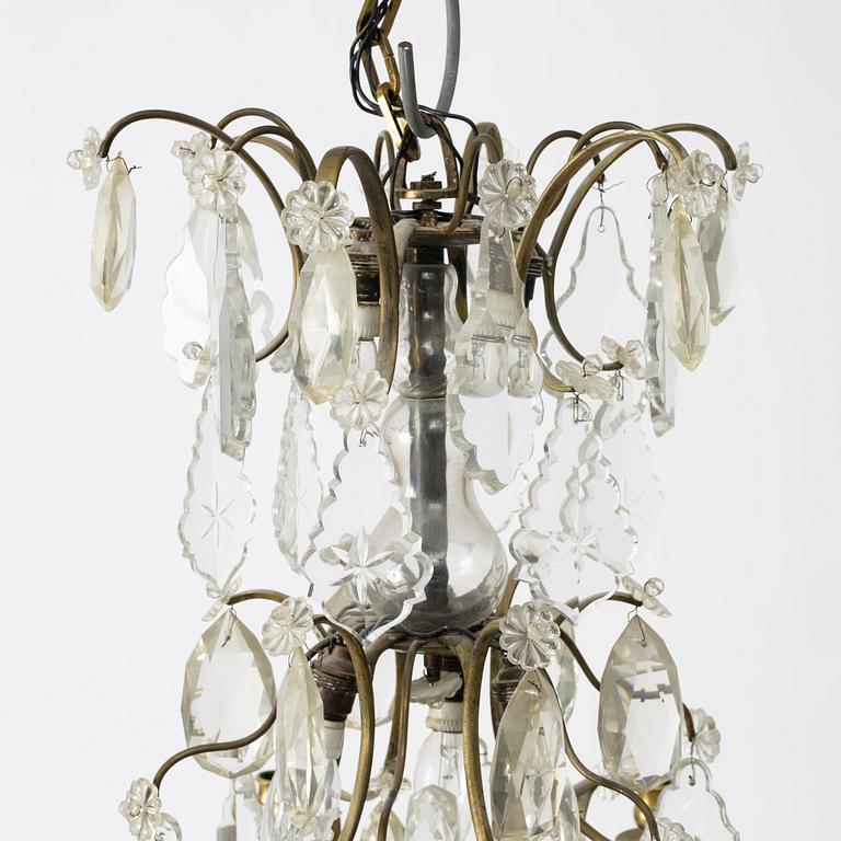 Ljuskrona, rokokostil, 1900-talets första hälft.