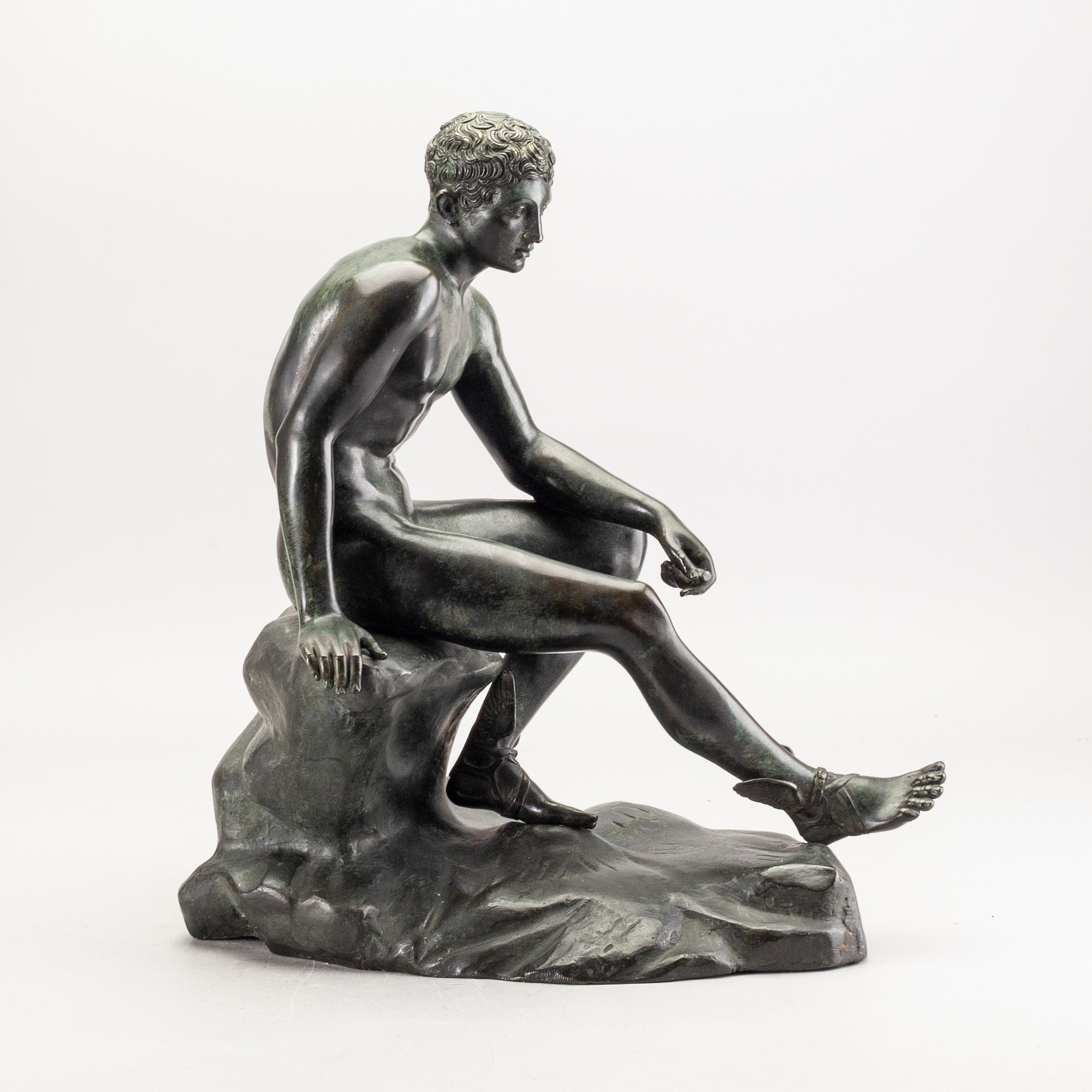 A late 19th century bronze sculpture.