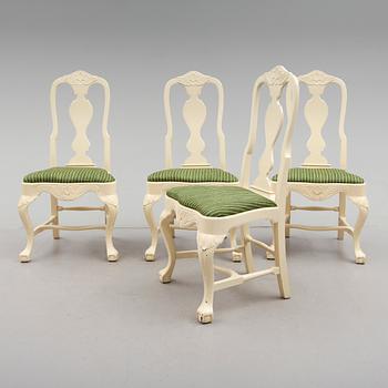 STOLAR, 4 st, barockstil, 1900-talets första hälft.