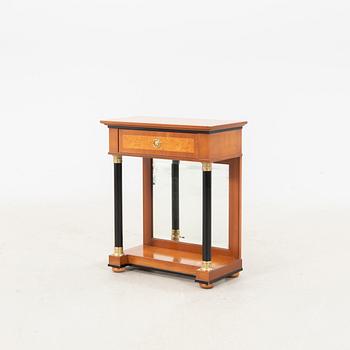 Empire-style mirror and console table, second half of the 20th century.