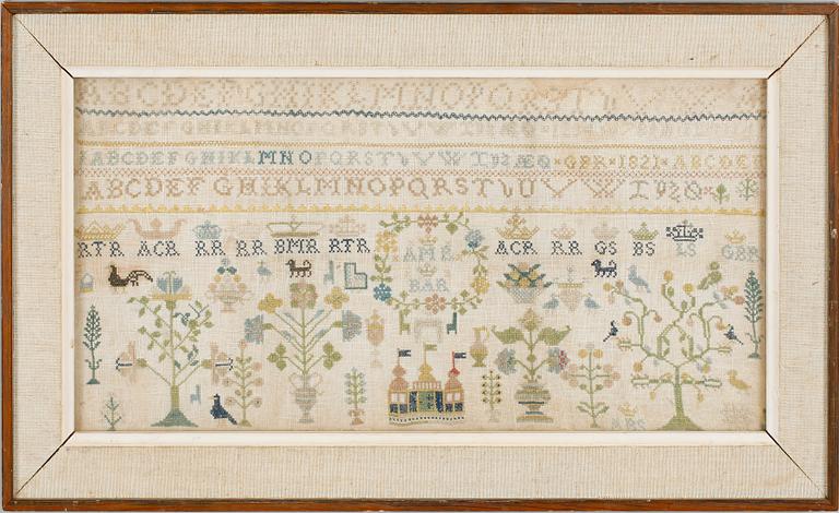 MÄRKTAVLA, dat 1821.