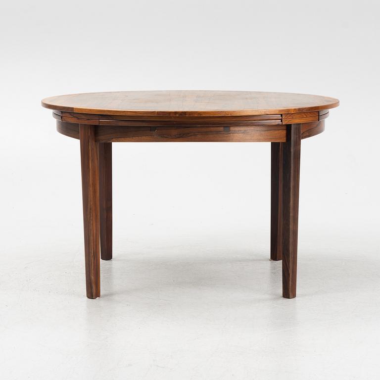 A rosewood veneered 'Flip-Flap' dining table, Dyrlund & Smith, Denmark, 1960's.