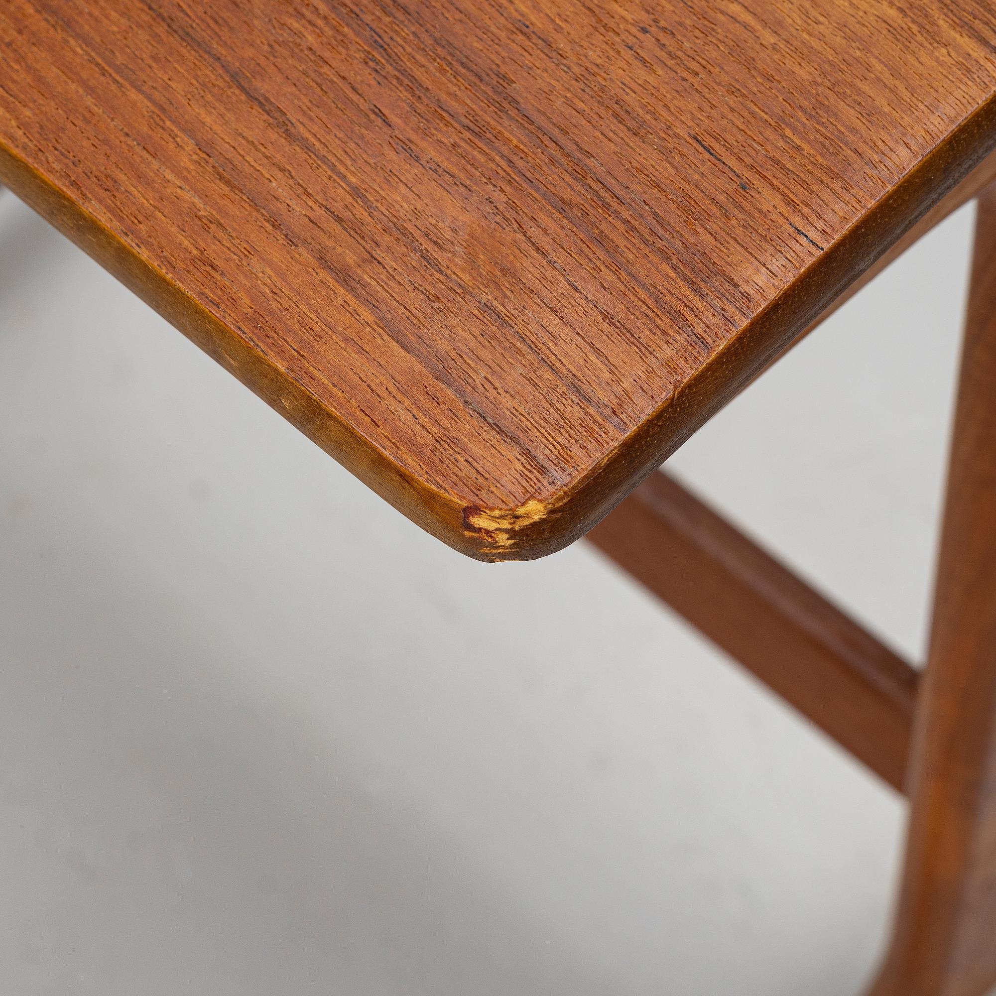 Erling Torvits, a three-piece nesting table, Denmark, 1960's.