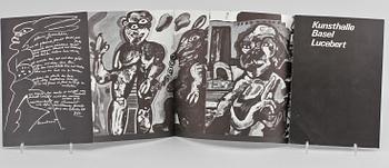 UTSTÄLLNINGSKATALOG, signerad Jean Van Swaanswijk Lucebert, 1960-tal.