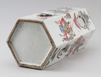 PERUKSTOCK, porslin, Kina, 1800-/1900-tal.