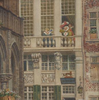 Georg von Rosen, "Blomstermarknad i Brabant 1500-talet".