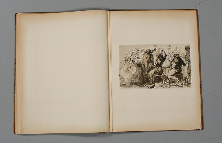 BOK, "Teckningar av Johan Tobias Sergel", Malmö, 1945, numrerad 98/200.