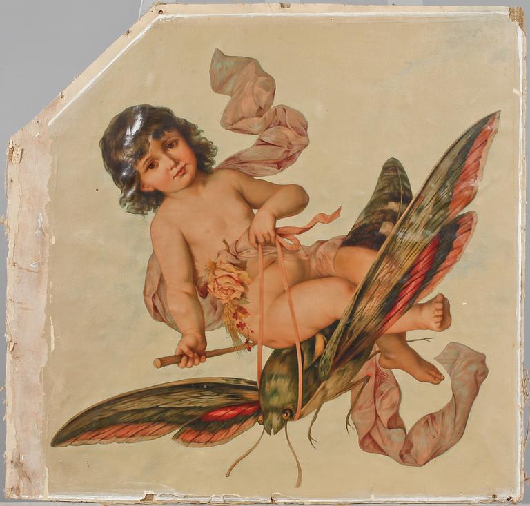 DÖRRÖVERSTYCKE, 3 st, omkring 1900-talets mitt.