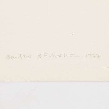 PARTI GRAFIK, 9 delar, mesta dels litografier, b.la C Göran Karlsson, Malcom Morley mm, samtliga signerade.