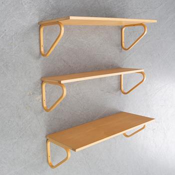 ALVAR AALTO, three shelves model 112A and 112B for Artek.