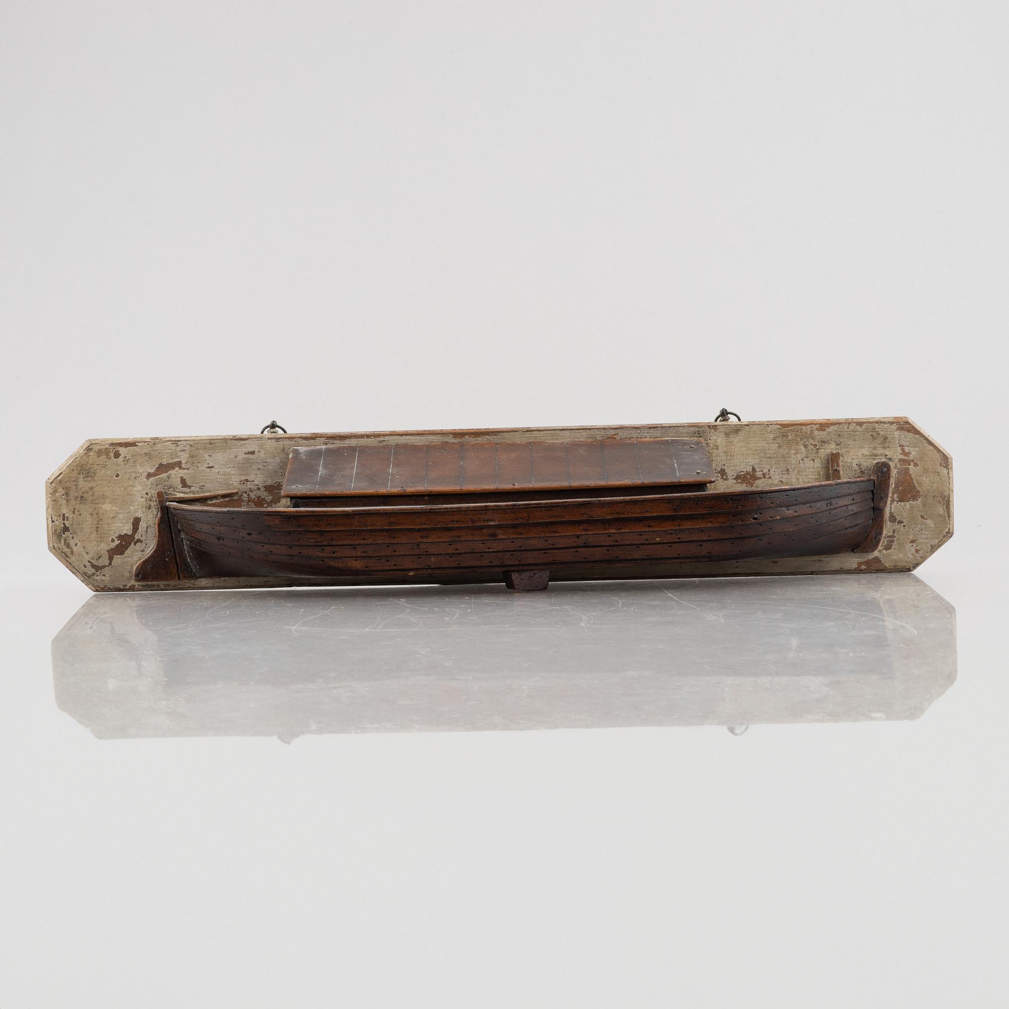 A boat model, first half of the 20th century.