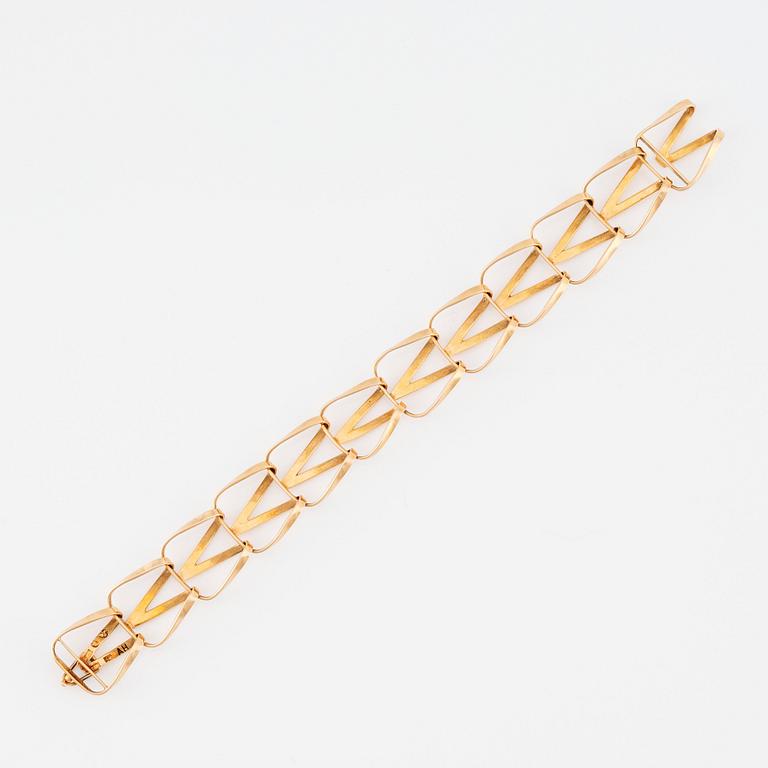 Anders Högberg, an 18K gold bracelet "Hula-hula", Göteborg 1968.