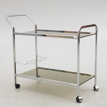 A serving trolley, 1980s.