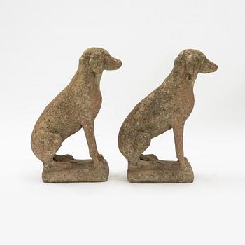 Trädgårdsskulpturer, ett par, 1900-tal.