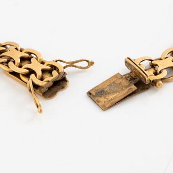 Bracelet. 18K gold, x-link.