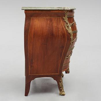 A Swedish rococo parquetry commode by L. Nordin (master in Stockholm 1743-73).