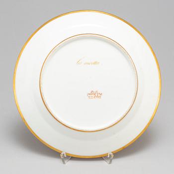 A Darte French porcelain dish, 19th century.