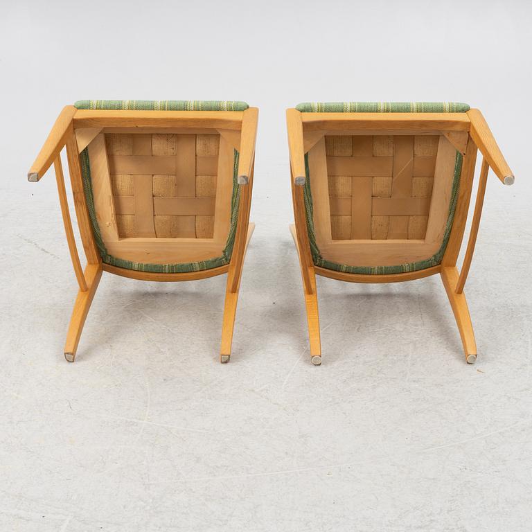 Carl Malmsten, matbord med 4 stolar, Åfors. 1900-talets andra hälft.