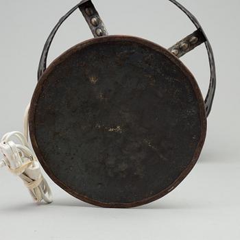 A early 20th century metal table light.